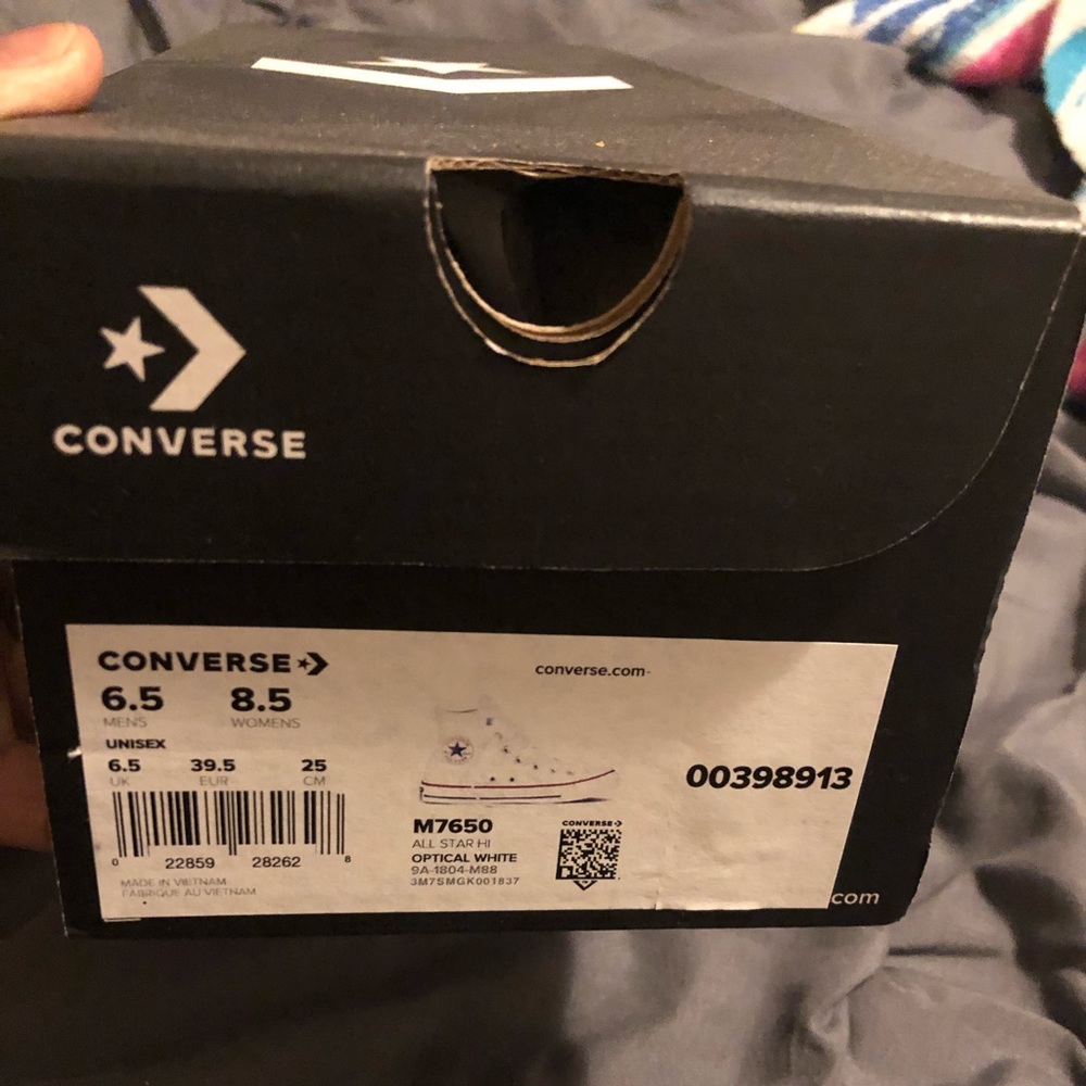 High top white converse